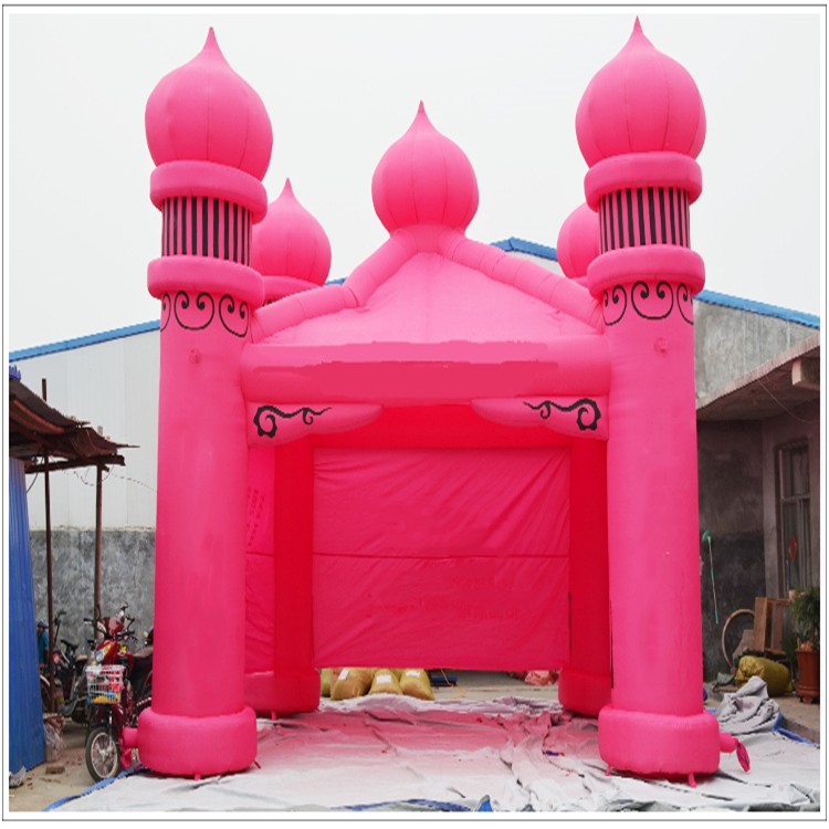 秀峰粉色帐篷